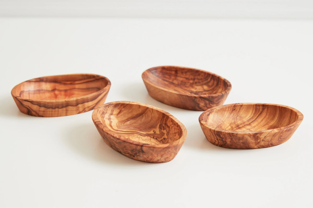 S/4 Italian Bowls Olivewood