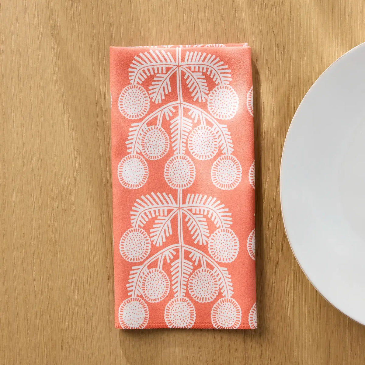 Graphic Daisies S/6 Dinner Napkin Set
