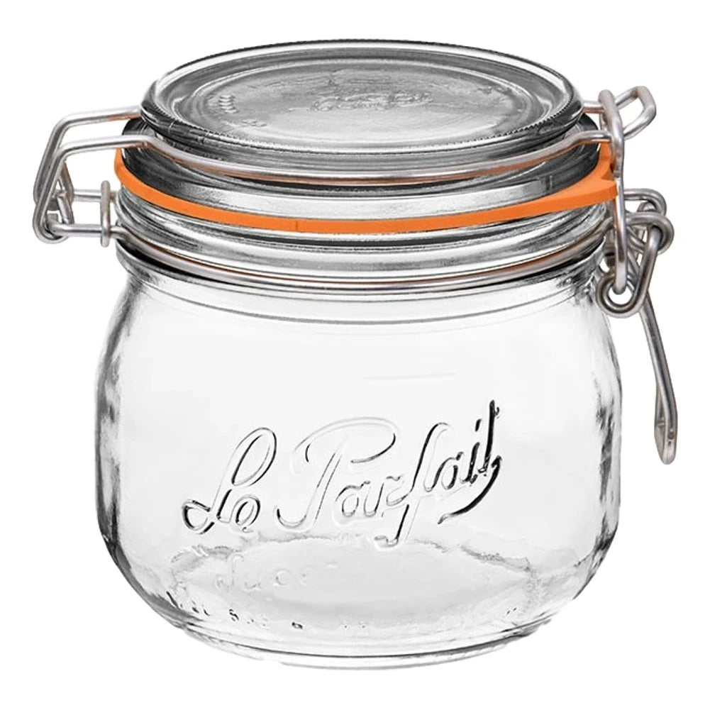 500ml Round Glass Jar Swing-top