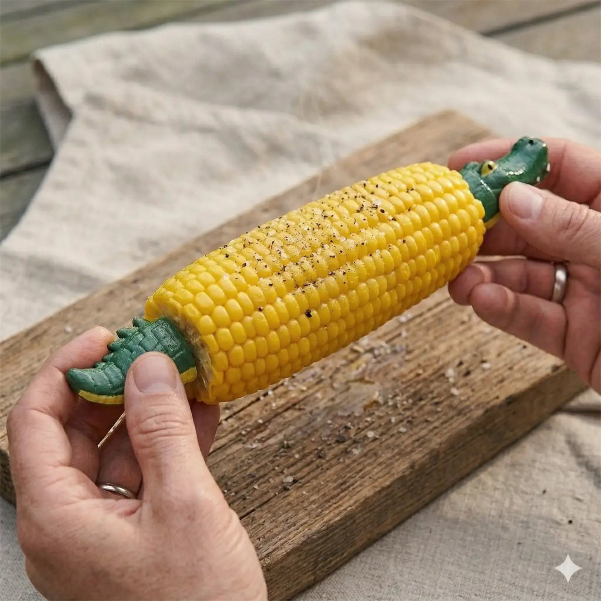 Croc Corn Holders S/8, 4 Pairs
