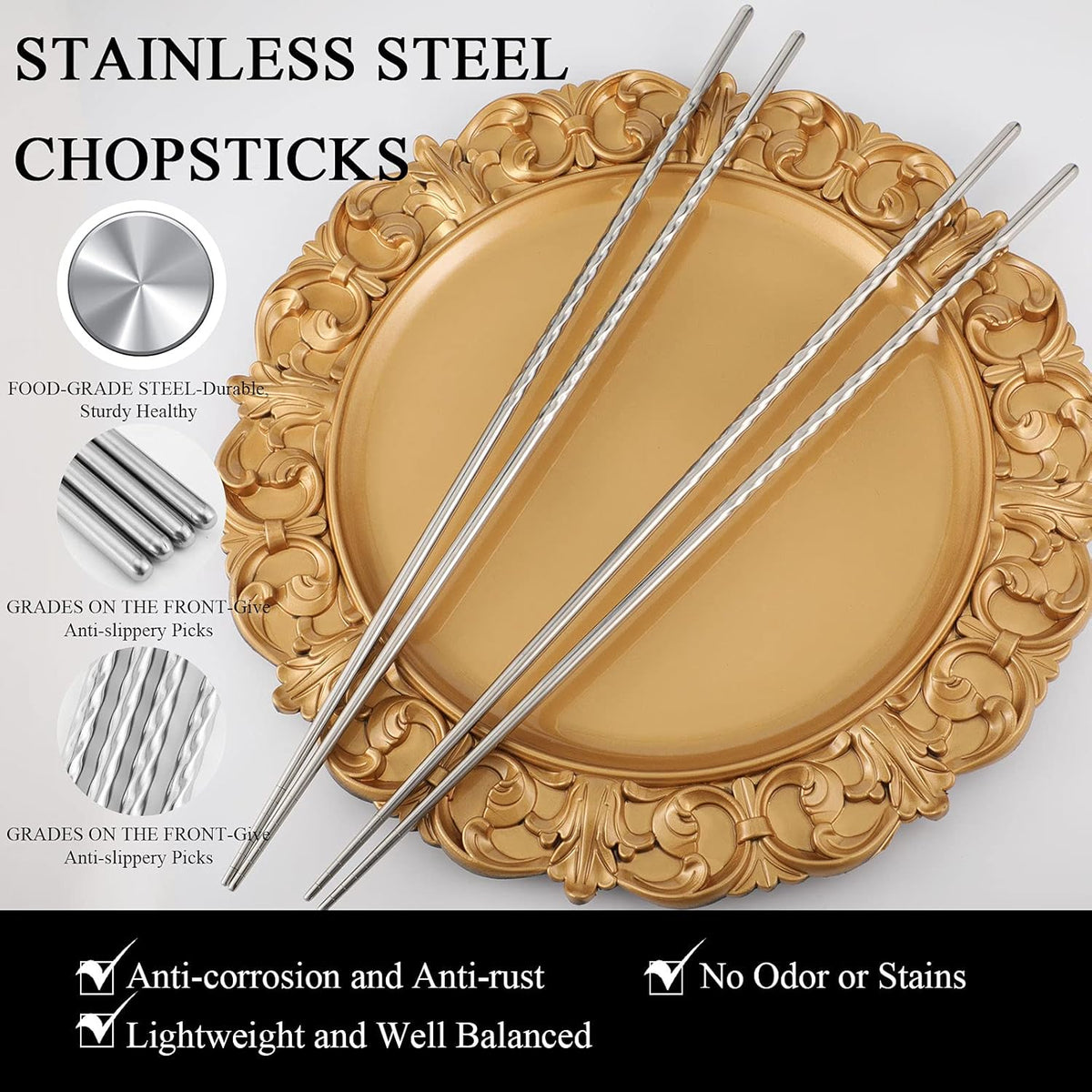 Stainless Steel Cooking Chopsticks
