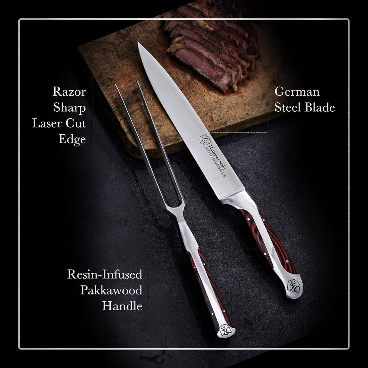 Carving Knife & Fork Set