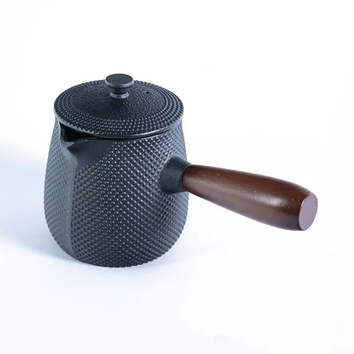 Black 18.5oz Kyusu Cast Iron Tea/Coffee