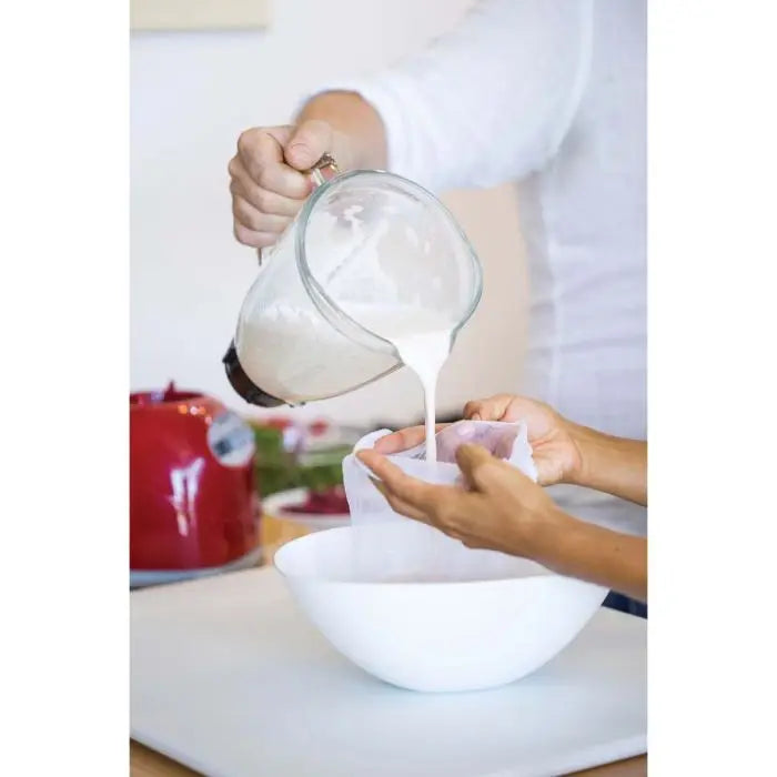 Nut Milk Bag, Unbleached Drawstring Closure