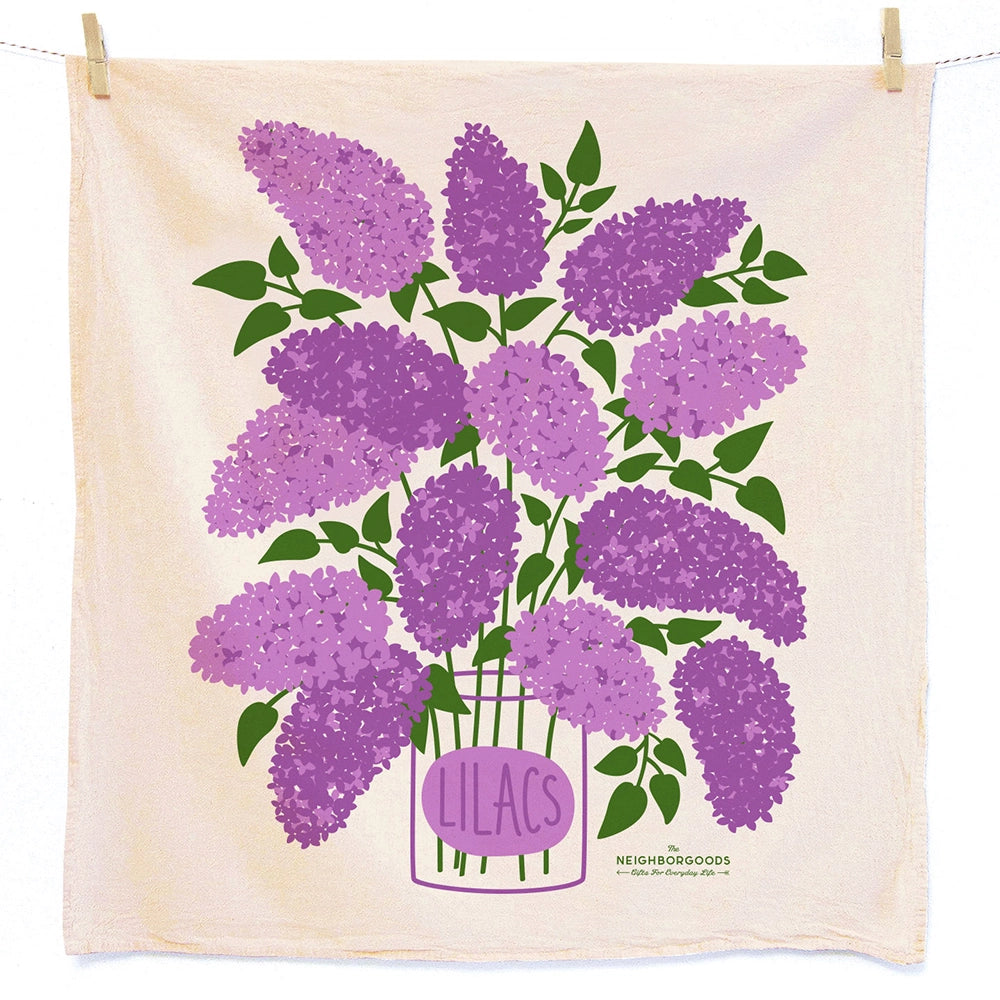 "Flower Garden" Floursack Dish Towel S/2