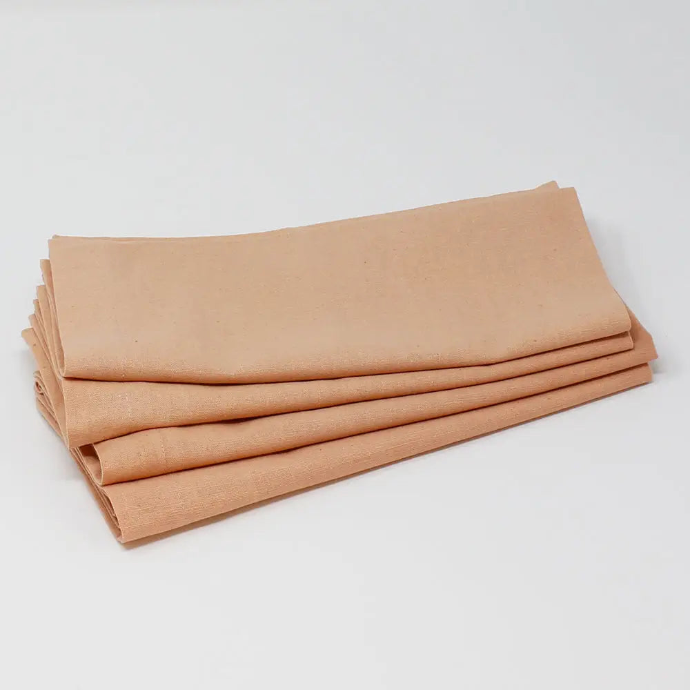 Peach (Rose) Solid Napkins S/4