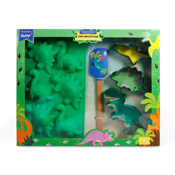 Dinosaur 5 pc Baking Set – Cookie, Cupcake & Tools