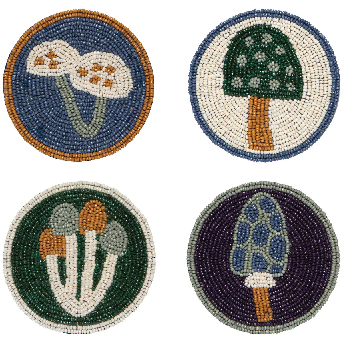 Wildgrove Beaded Coasters S/4
