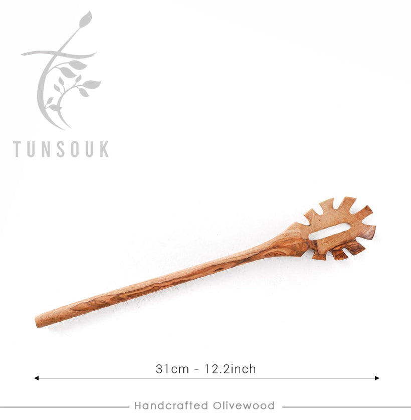 Olivewood  Spaghetti Spoon Server