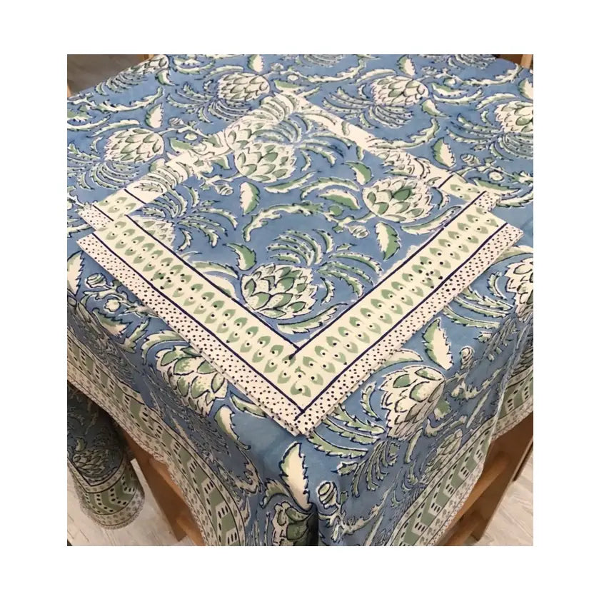 60x120 Thistle Blue Tablecloth