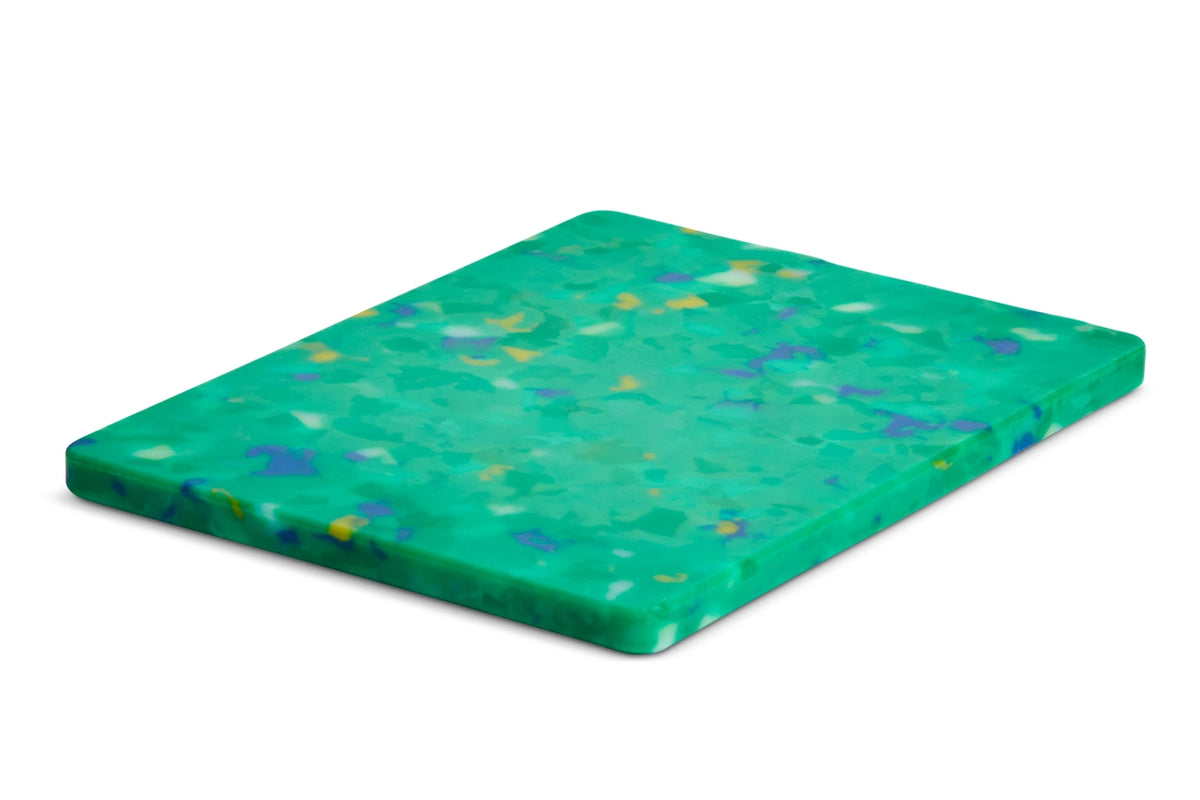 Confetti Green Recycled Cutting Board 6"x8" XS