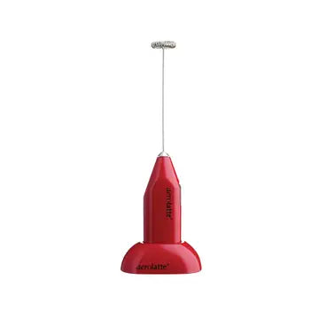 Red Aerolatte Milk Frother W/ Stand