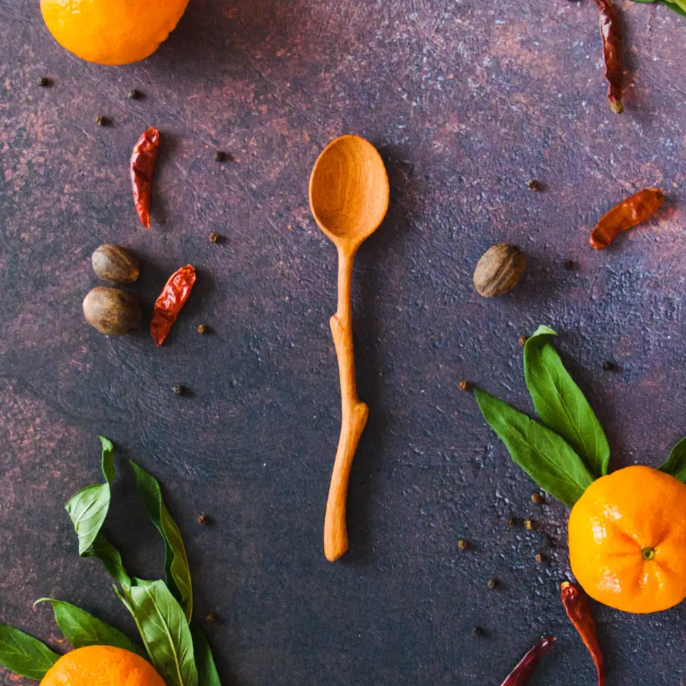 Twig Hand-Carved Wooden Spoon