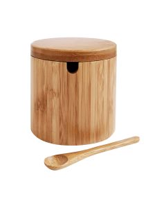 Bamboo Salt Box w/Spoon