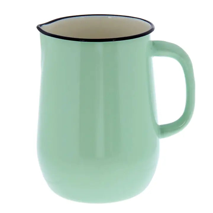 Mint Coolness 2.7qt Vintage Enamel Pitcher