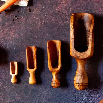 Olivewood Medium Canister Scoop