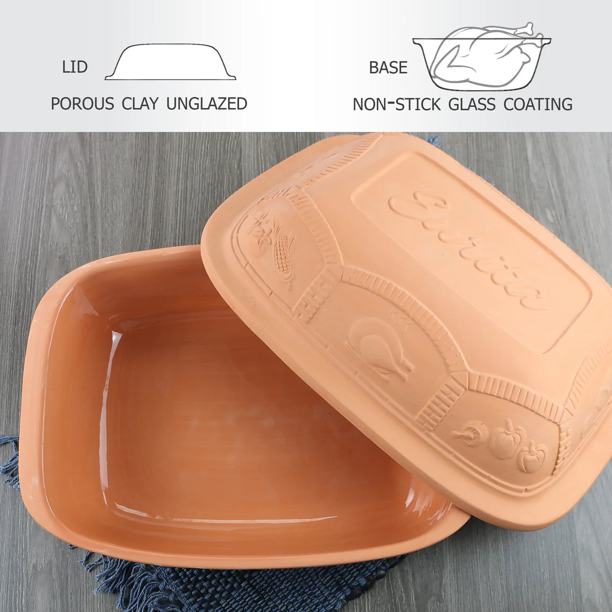 6.25qt Eurita Clay Roaster