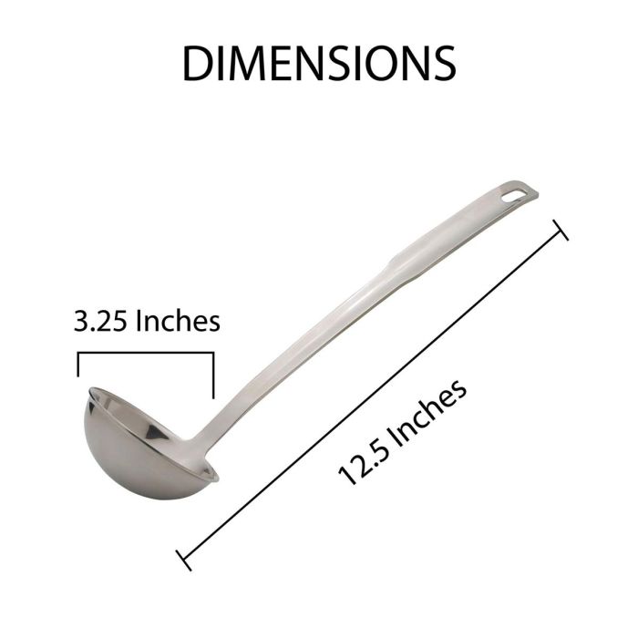 Stainless Steel 3oz/12.5" Ladle