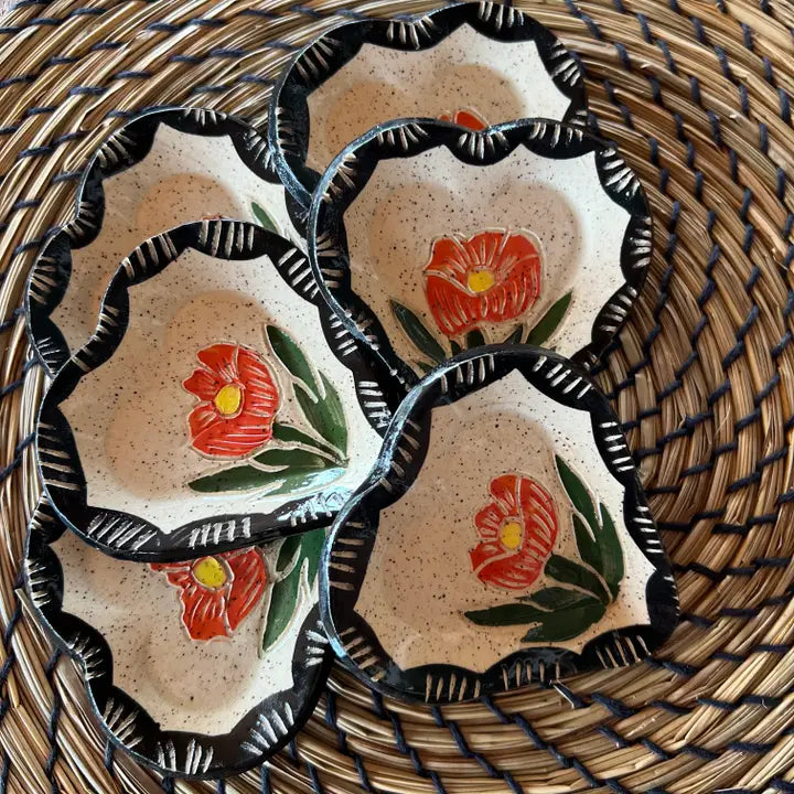 Floral Heart Trinket Dish