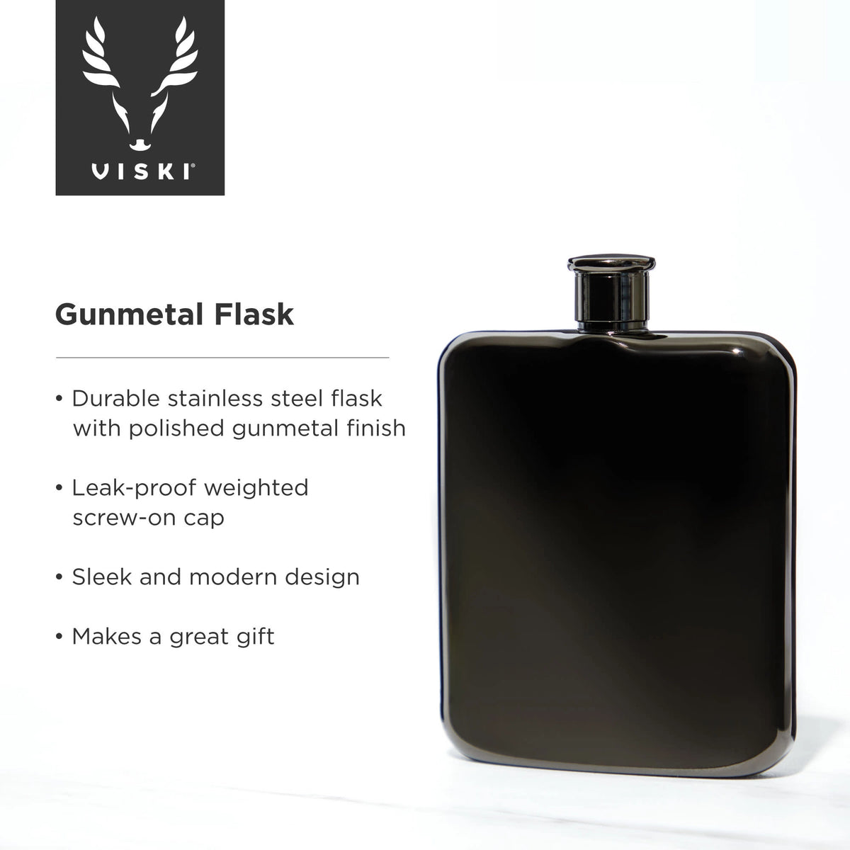 Warren Gunmetal Flask