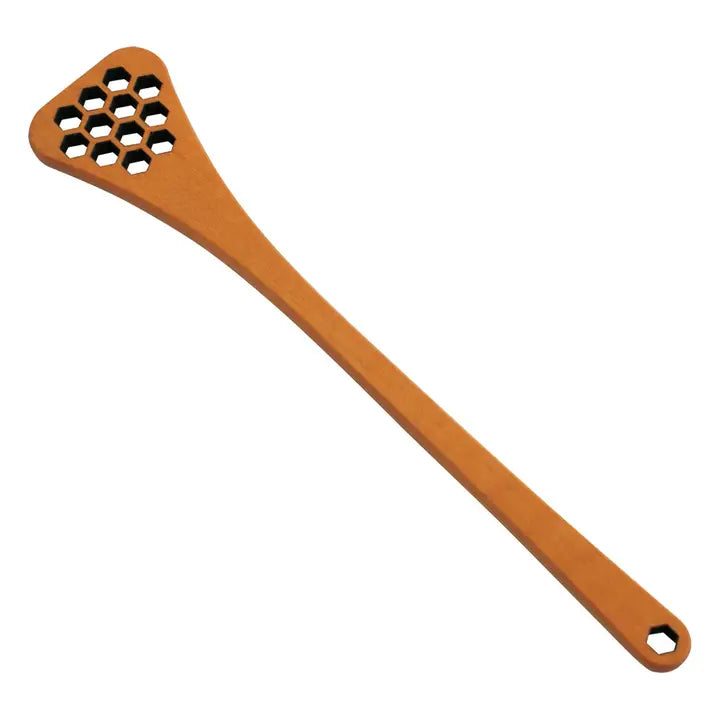 6" Honey Spoon Oiled Pearwood Honeycomb