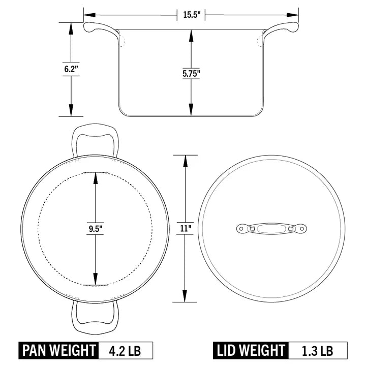 Titanium 8 Quart Stock Pot w/ Lid