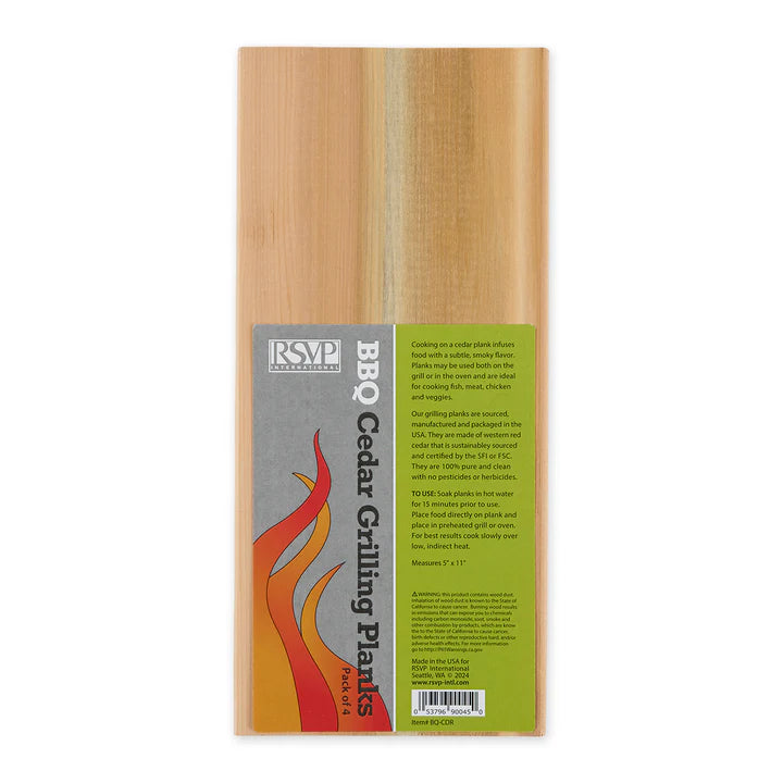 S/4 Cedar Grilling Planks