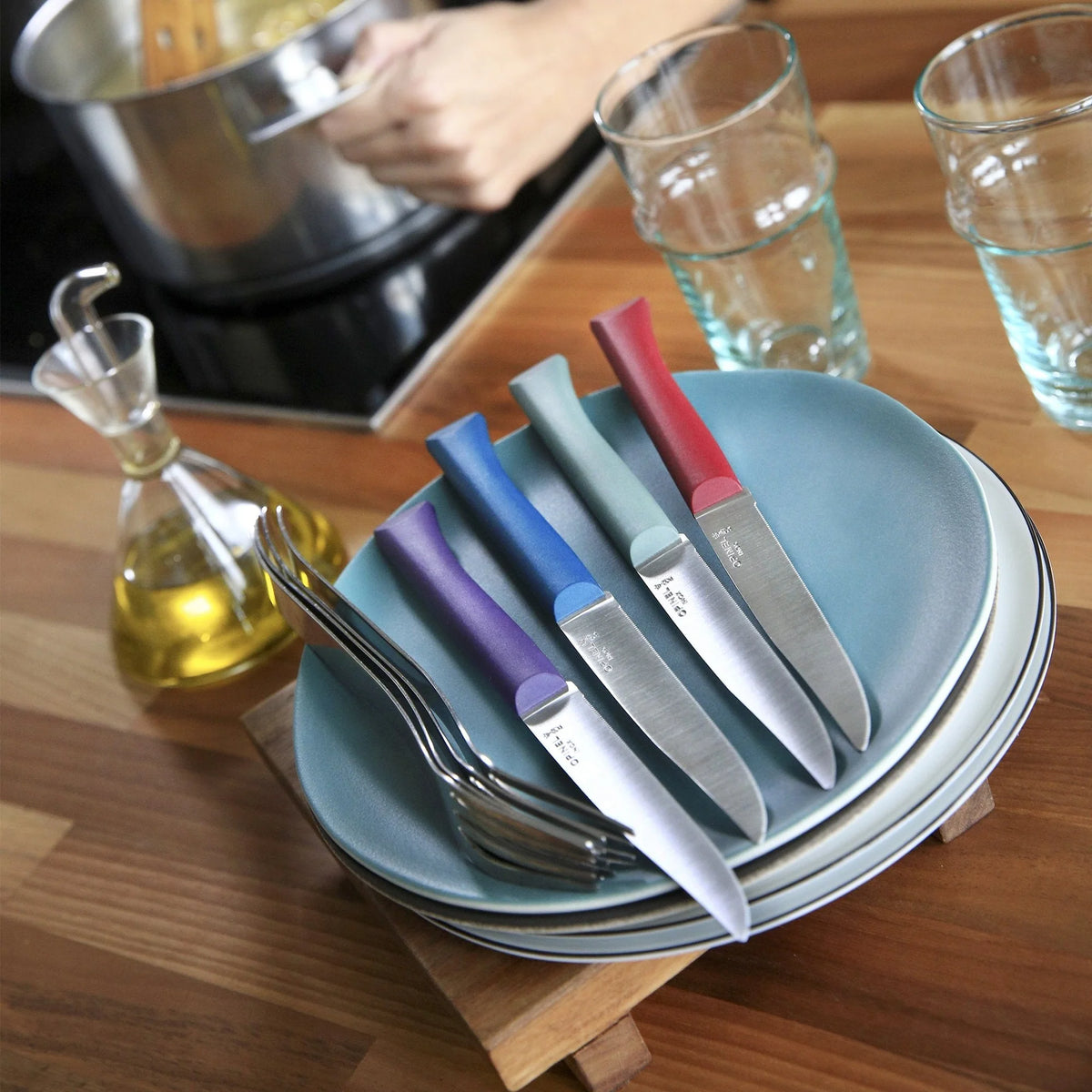 Bon Appetit Plus S/4, 4" S/S Steak Knives, Glam