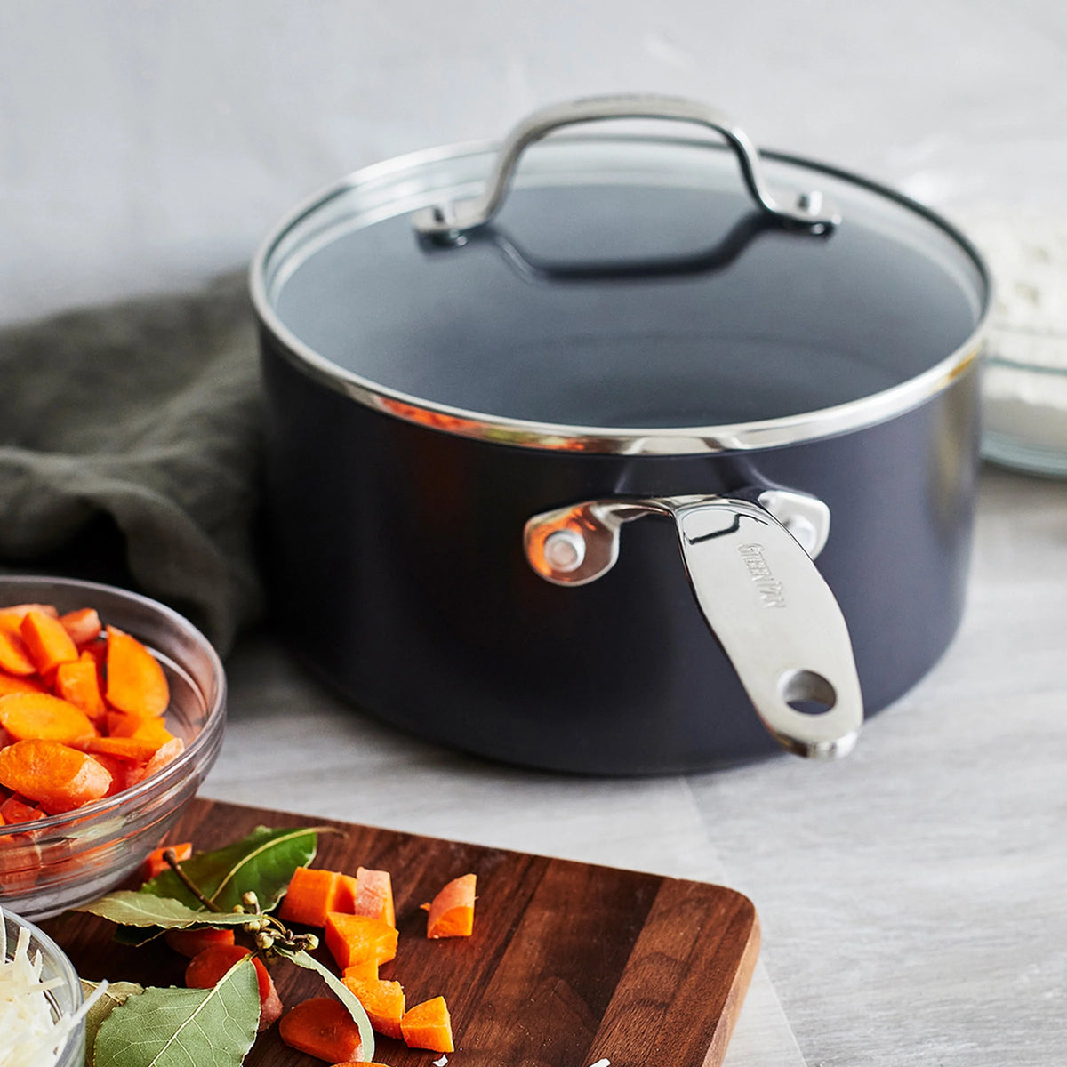 Hard Anodized 2 Quart Valencia Pro Saucepan