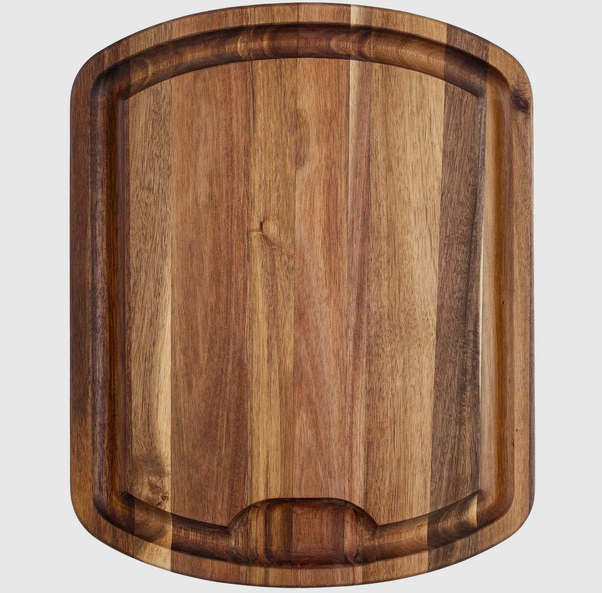 19.5" x 15.5" Acacia Wood Carving Board w/ Channel