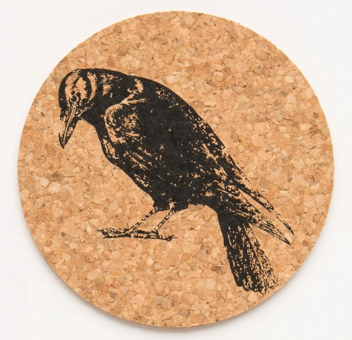 Crow Cork Coasters