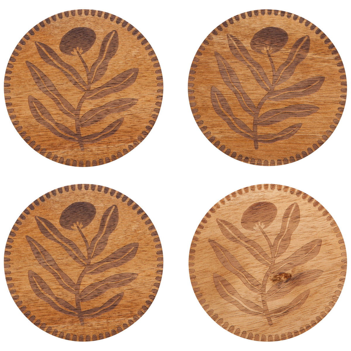 S/4 Entwine Engraved Coasters