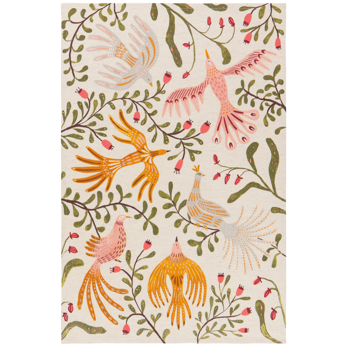 S/2 Plume Linen Cotton Dishtowels