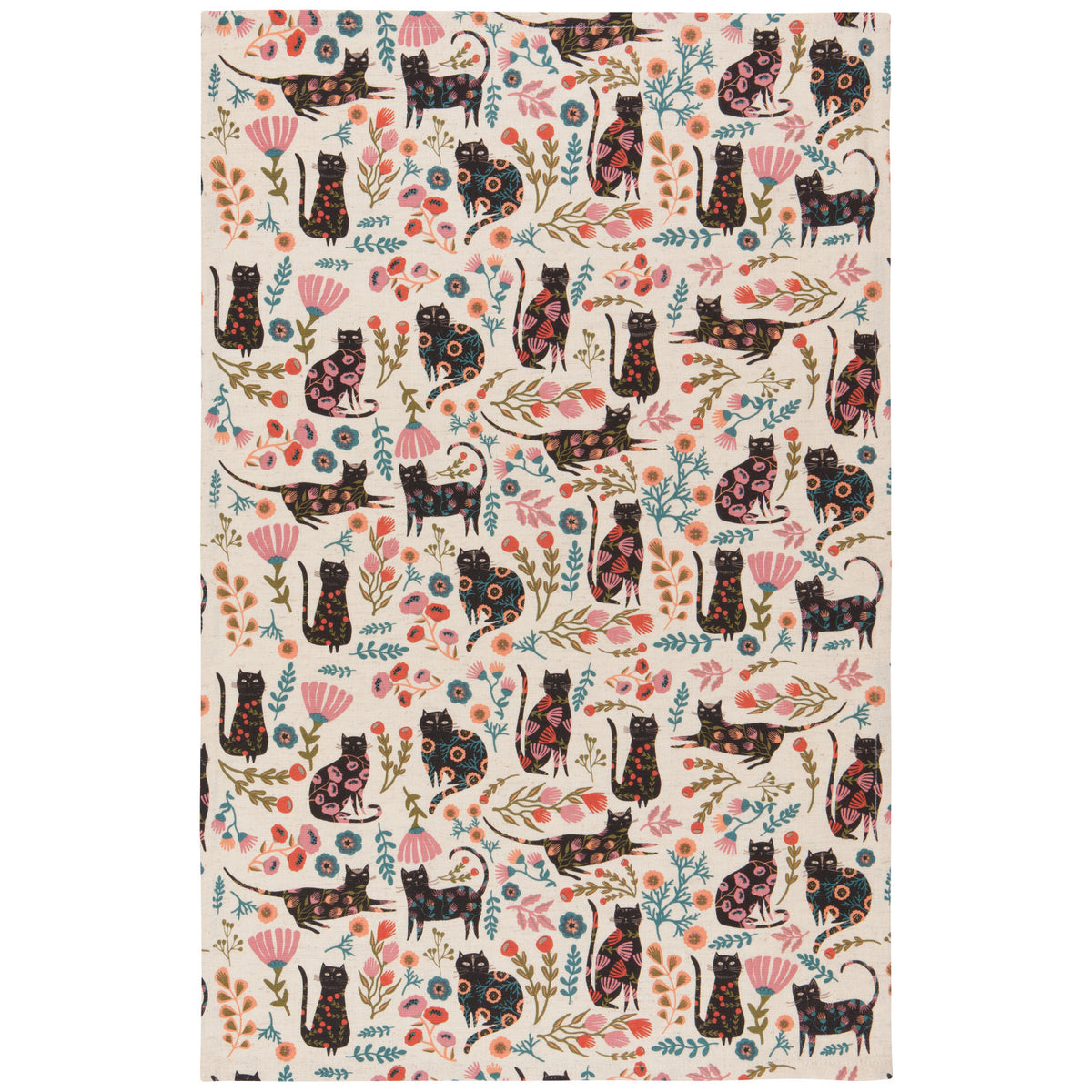 S/2 Catbloom Linen Cotton Dishtowels