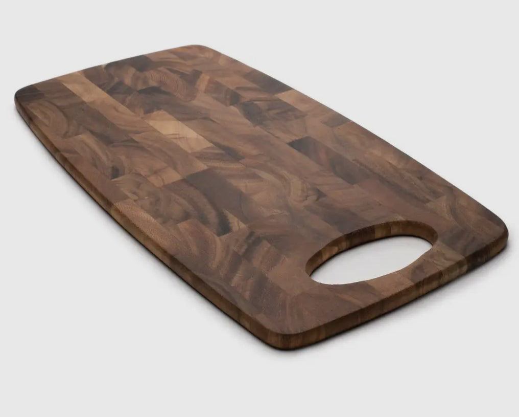 IW End Grain Cheese Board 8x15, Acacia Wood