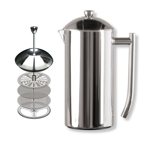 Frieling 17oz French Press Double Wall, S/S Mirror