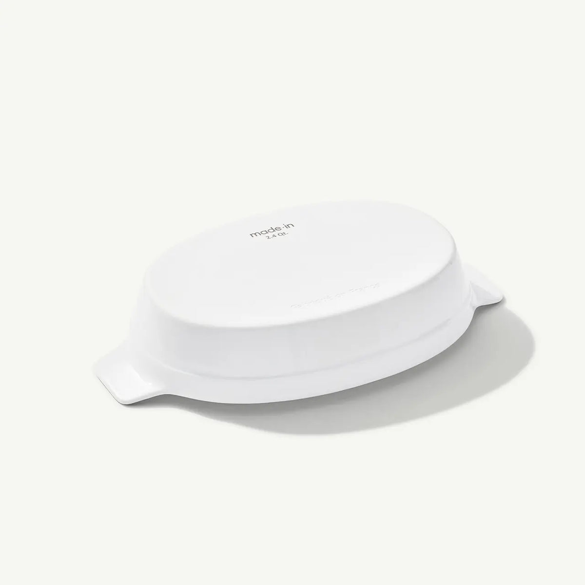 10" x 6.6" Oval White Porcelain Baking Dish