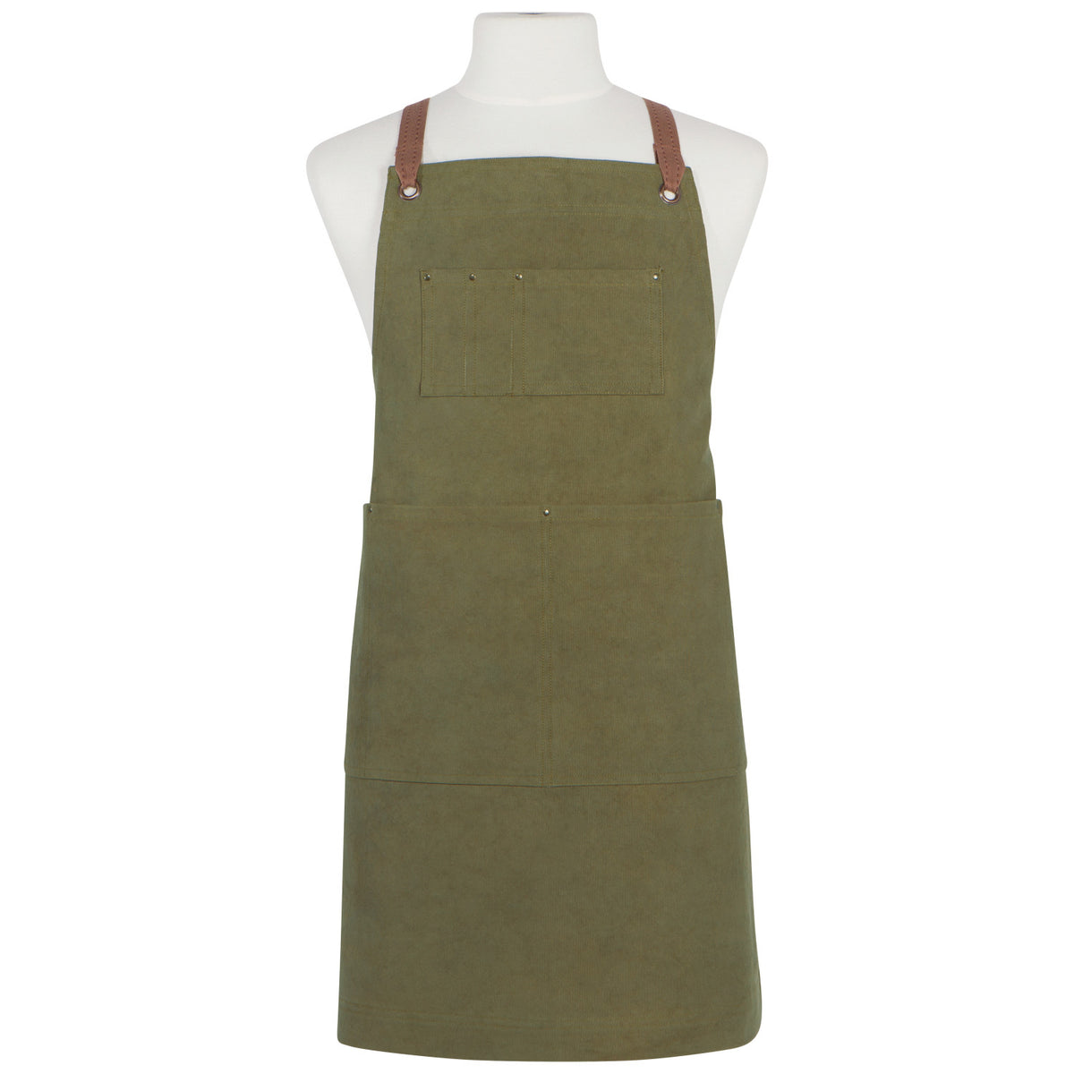 Olive Branch Green Mason Apron