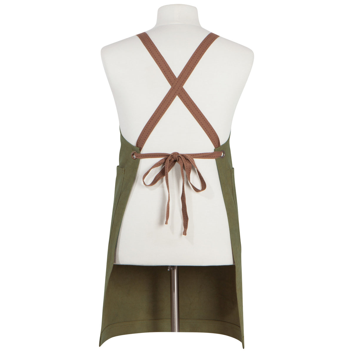 Olive Branch Green Mason Apron