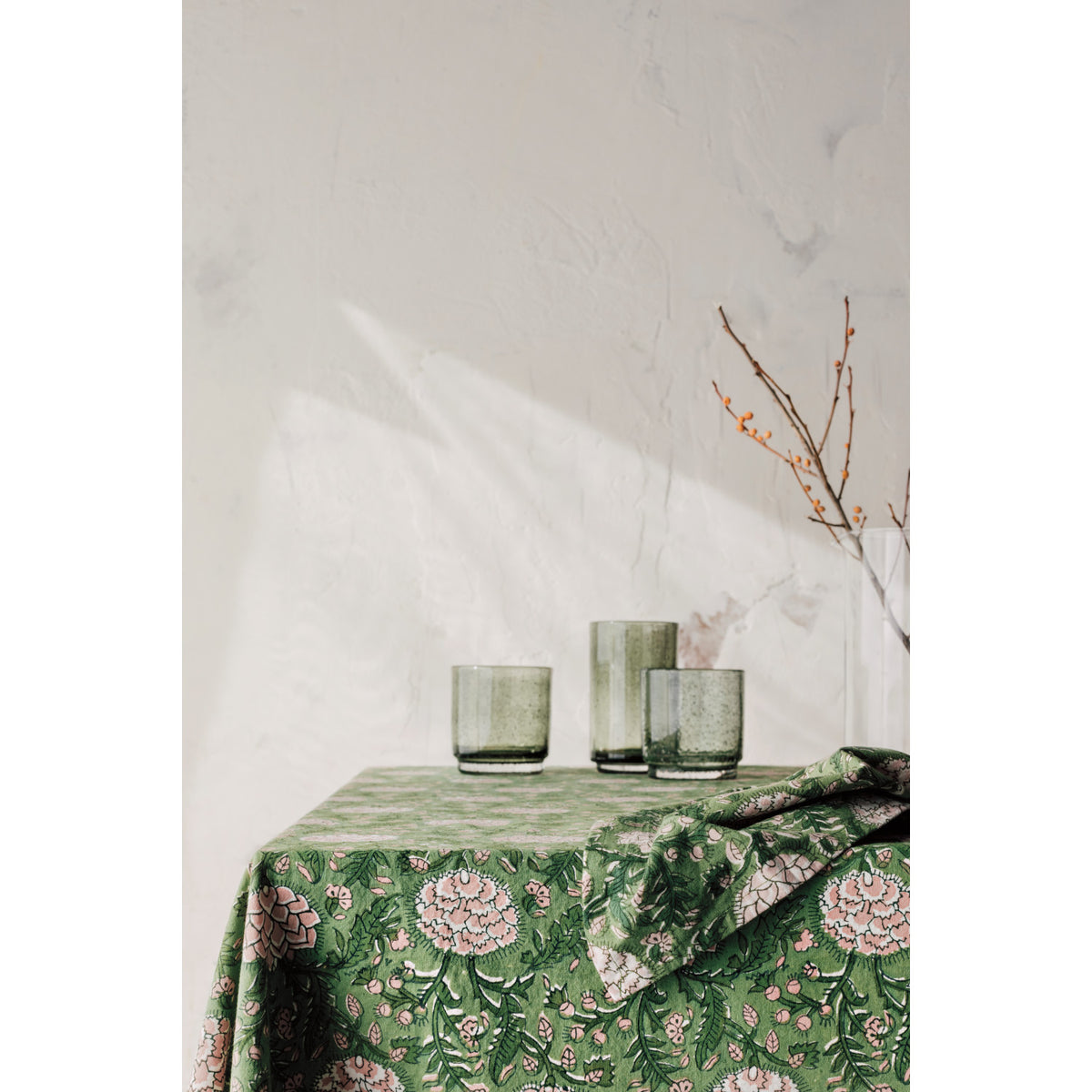 Napkin S/4 Peony Block Print