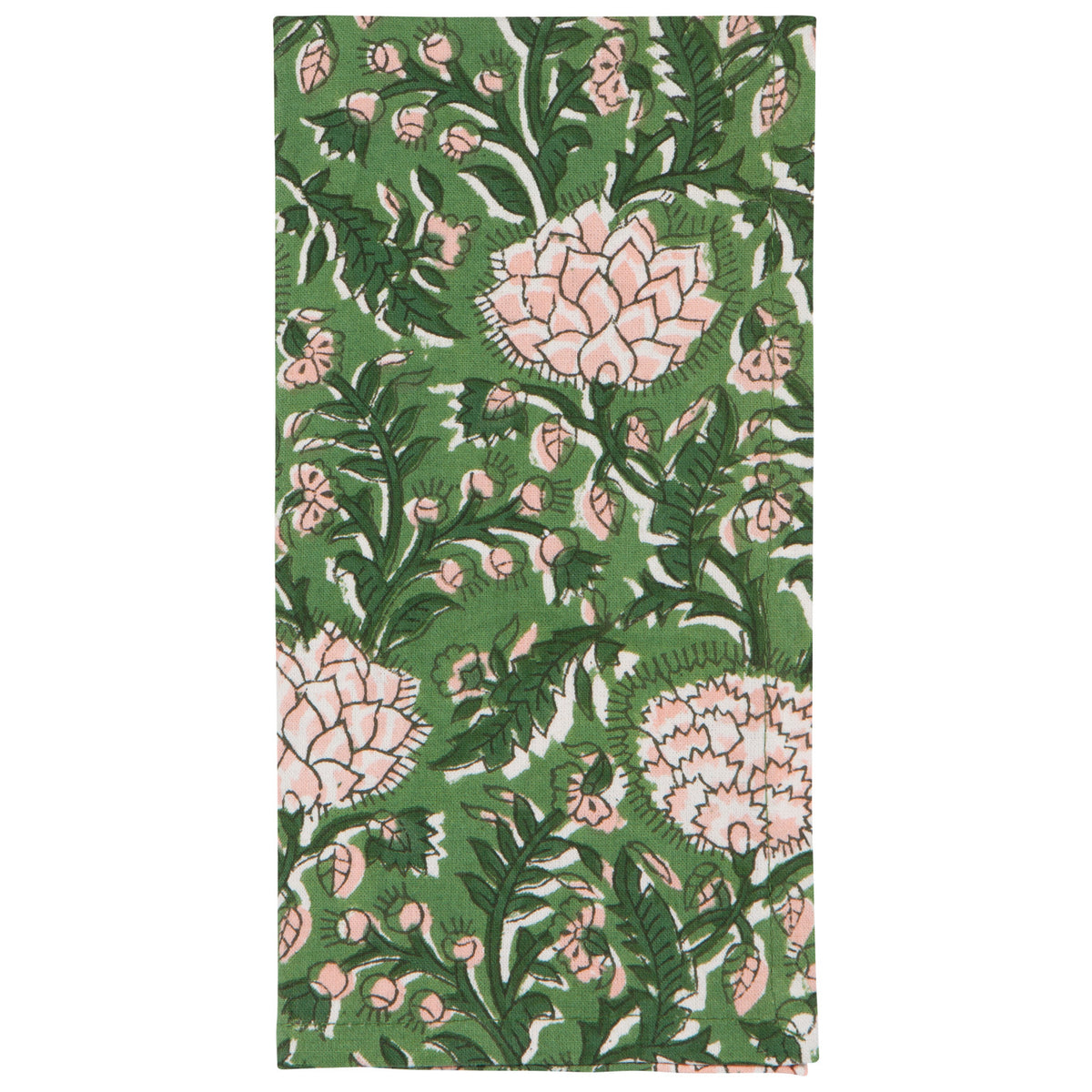 Napkin S/4 Peony Block Print