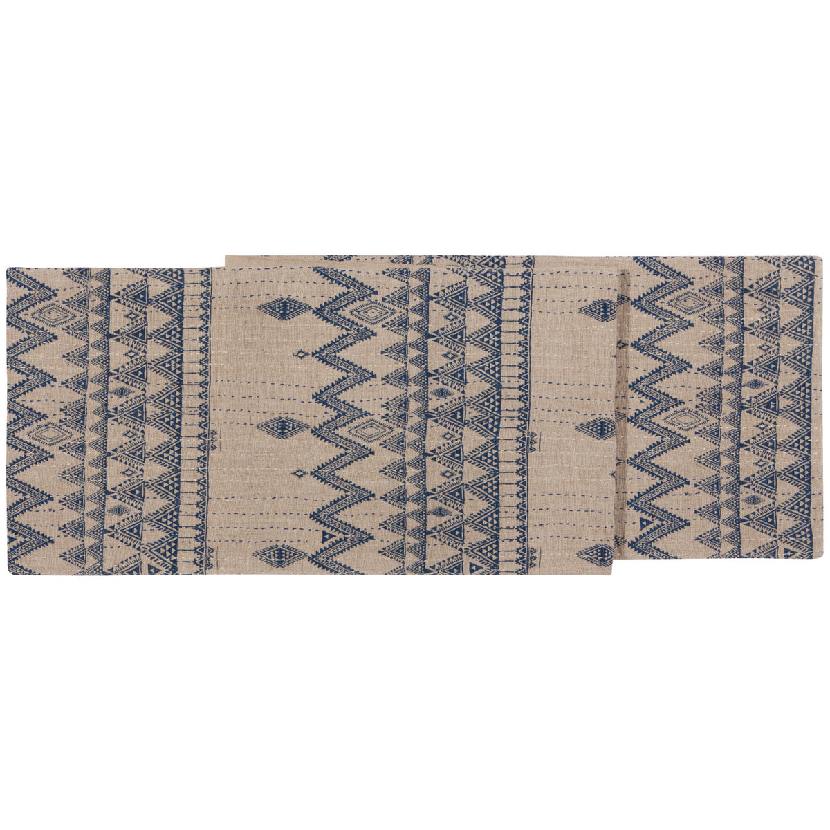 72" Table Runner Kantha Enigma