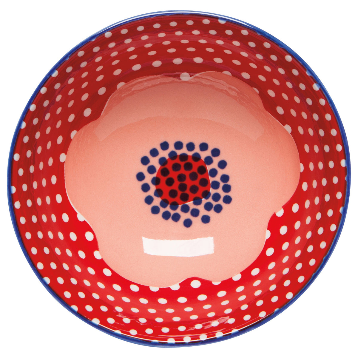 Blue Poppy 4.5" Stamped Bowl