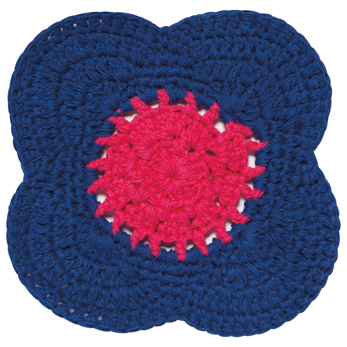 Poppy Crochet Coasters S/4 Assorted