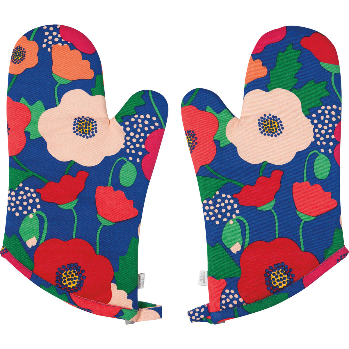 Poppy Oven Mitts Set of 2