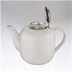 London Ceramic 50oz Teapot White With Infuser