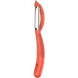 Serrated Piranha Swivel Peeler, Red