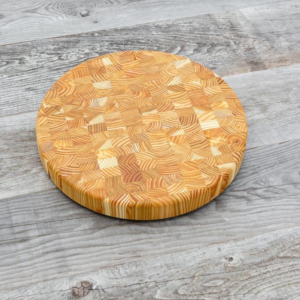 Round Board 12.25" Diameter, 1.25" Thick, Premium Larch Wood