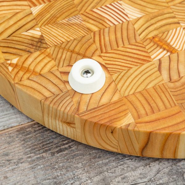 Round Board 12.25" Diameter, 1.25" Thick, Premium Larch Wood