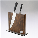 Zassenhaus Magnetic Slab Knife Block, Dark Wood